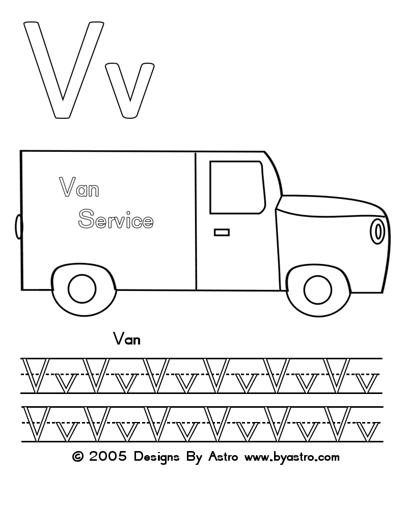 v coloring pages preschool - photo #27