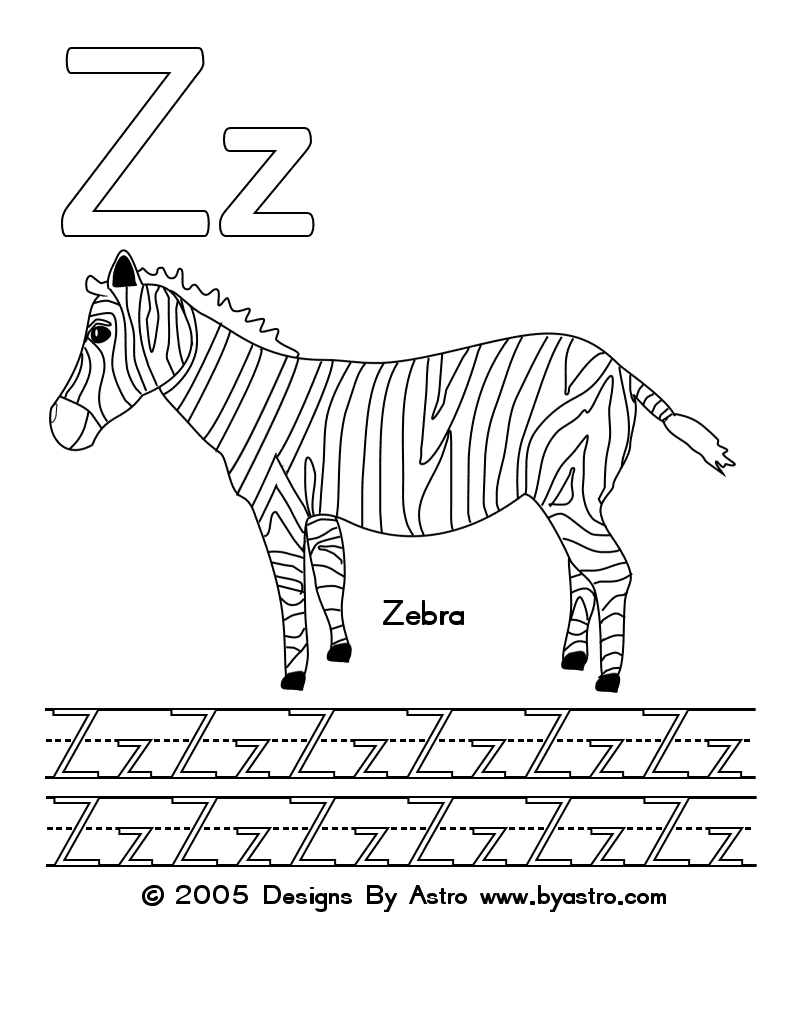 alphabet colouring sheets